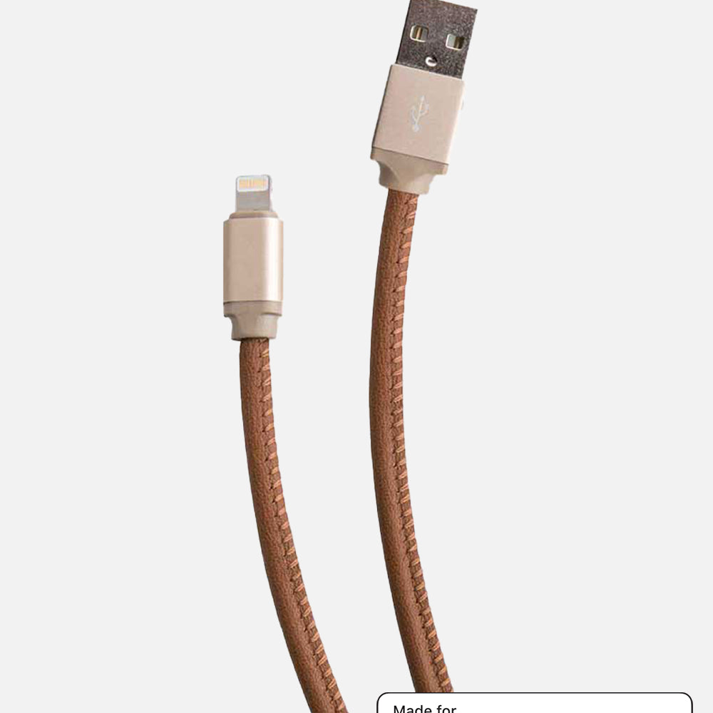 Genuine Leather Charging Cable – 3 FT