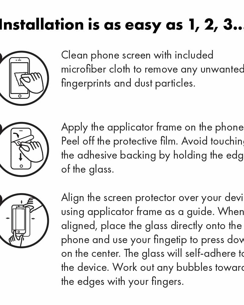 How to install your clear tempered glass screen protector