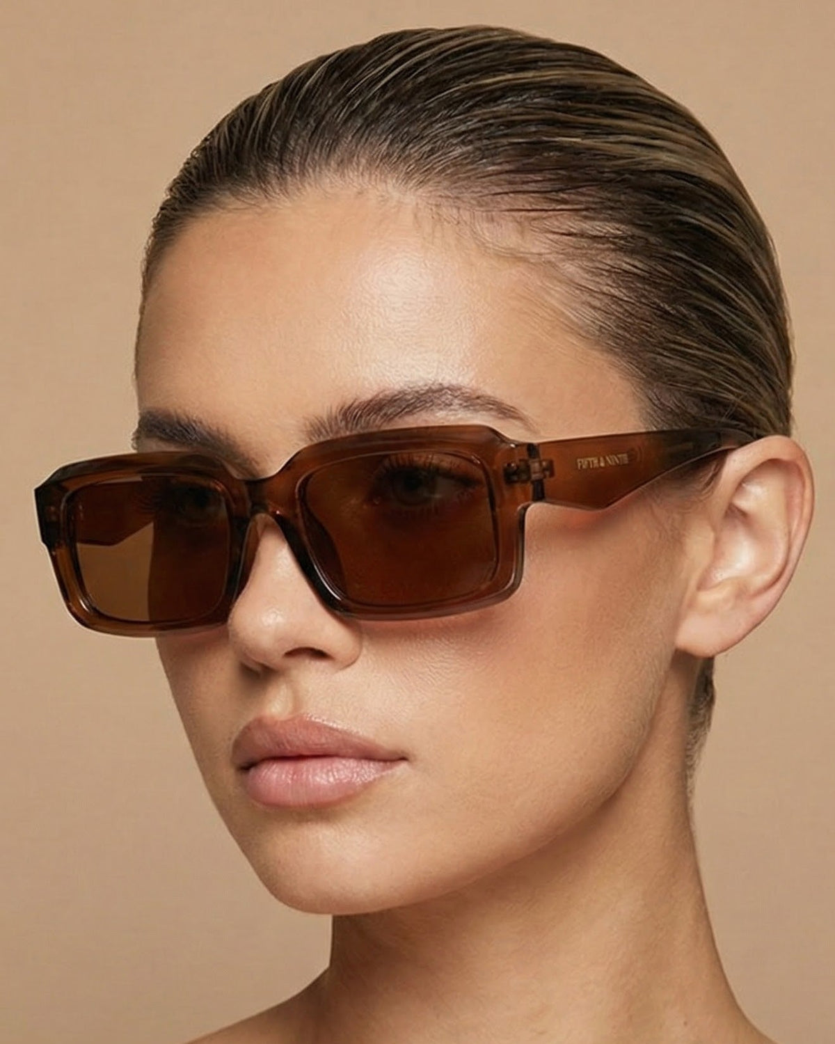 Danni | Rectangle Polarized Sunglasses | Fifth & Ninth  display picture 3