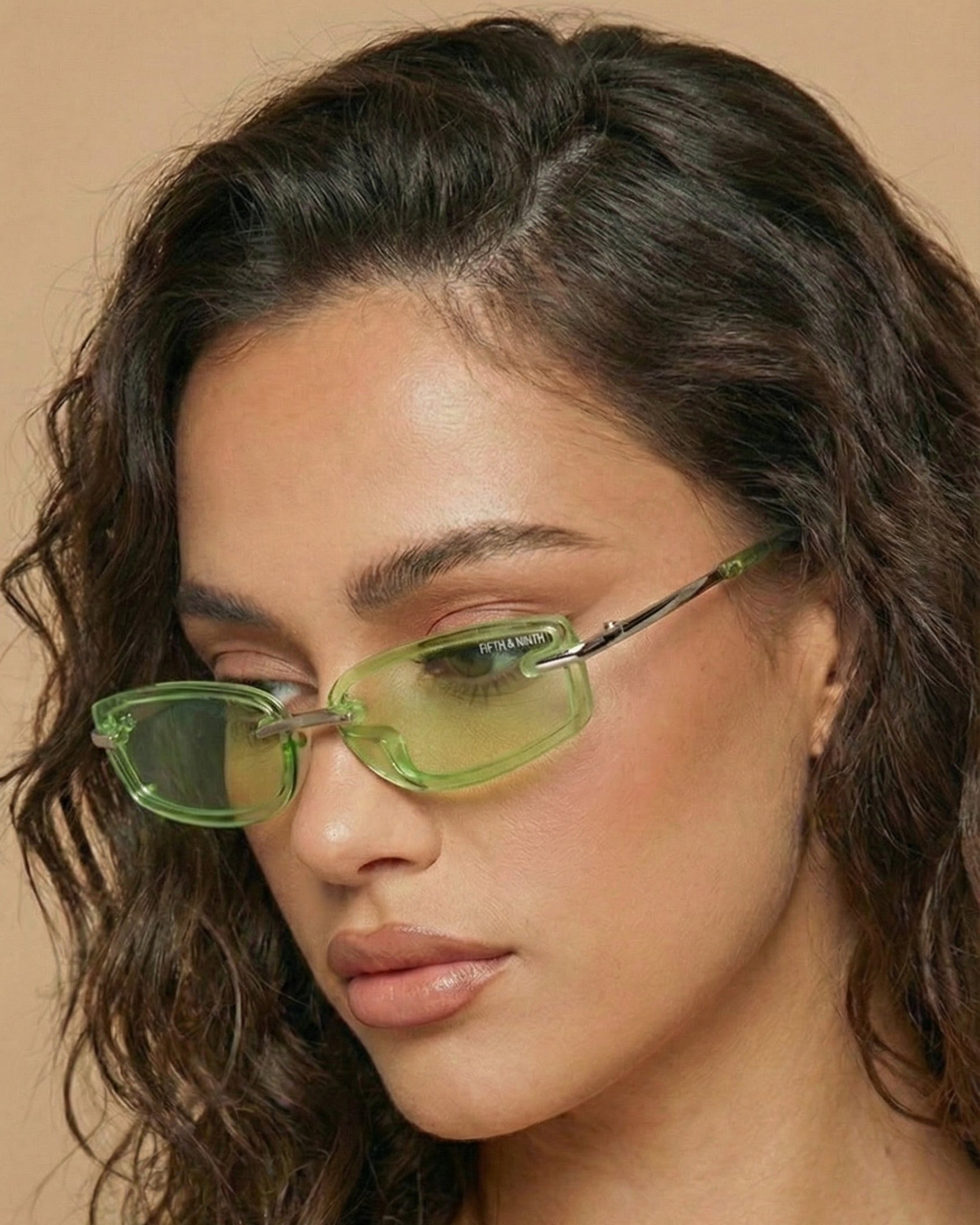 Zuri | Rimless Wraparound Sunglasses | Fifth & Ninth – Fifth and Ninth