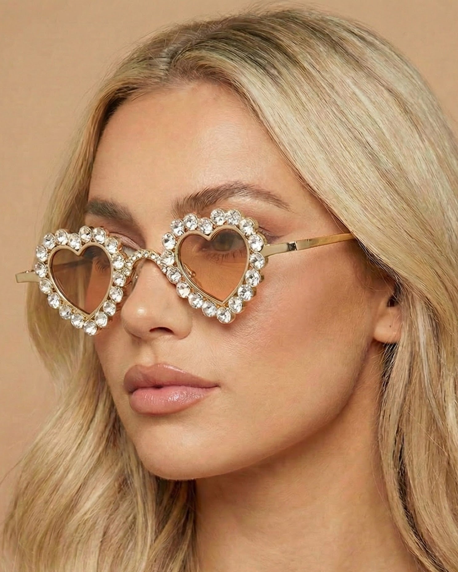 【未使用】Glass Heart Princess for NS 特装版 Juliet | Embellished Heart Wedding Sunglasses | Fifth & Ninth