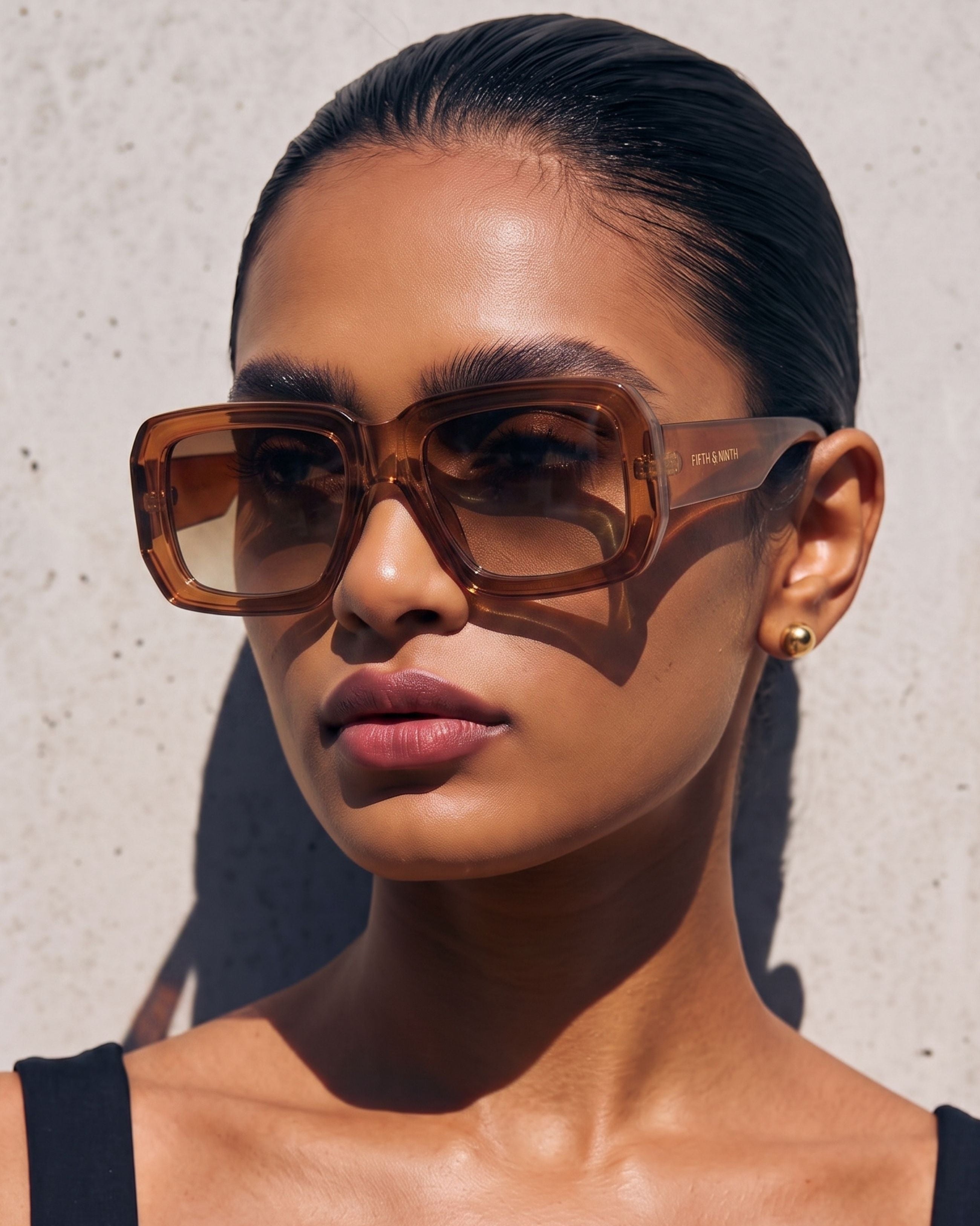 Brooke | Oversized Square Polarized Sunglasses | Fifth & Ninth