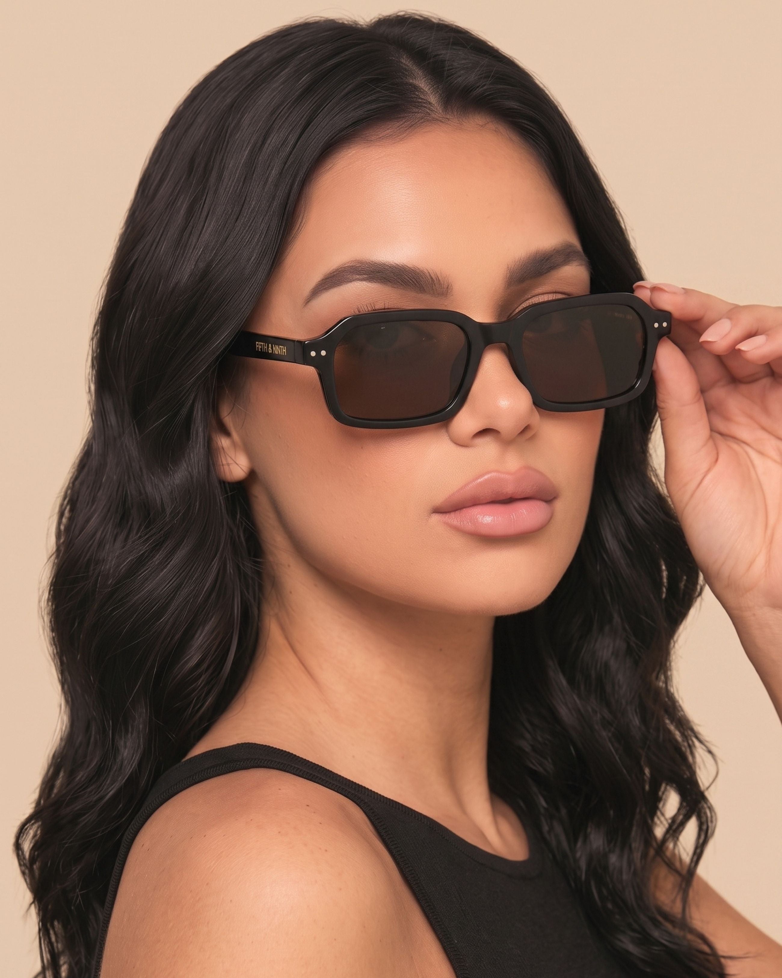Cali | Rectangle Polarized Sunglasses | Fifth & Ninth – Fifth and