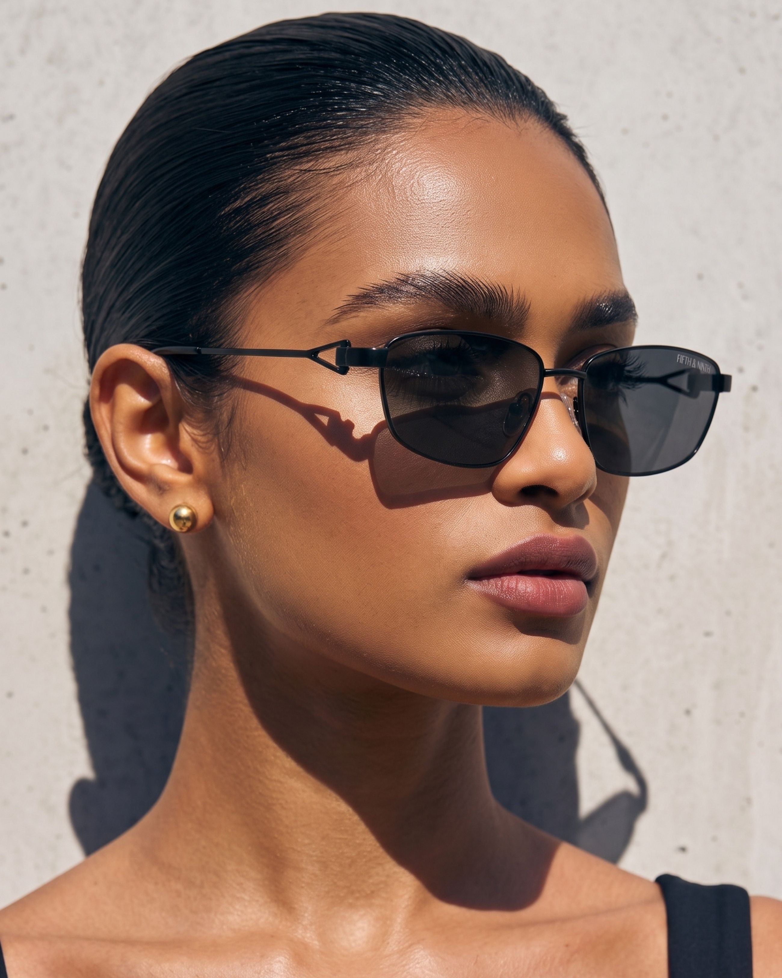 Cleo | Geometric Polarized Sunglasses | Fifth & Ninth – Fifth and