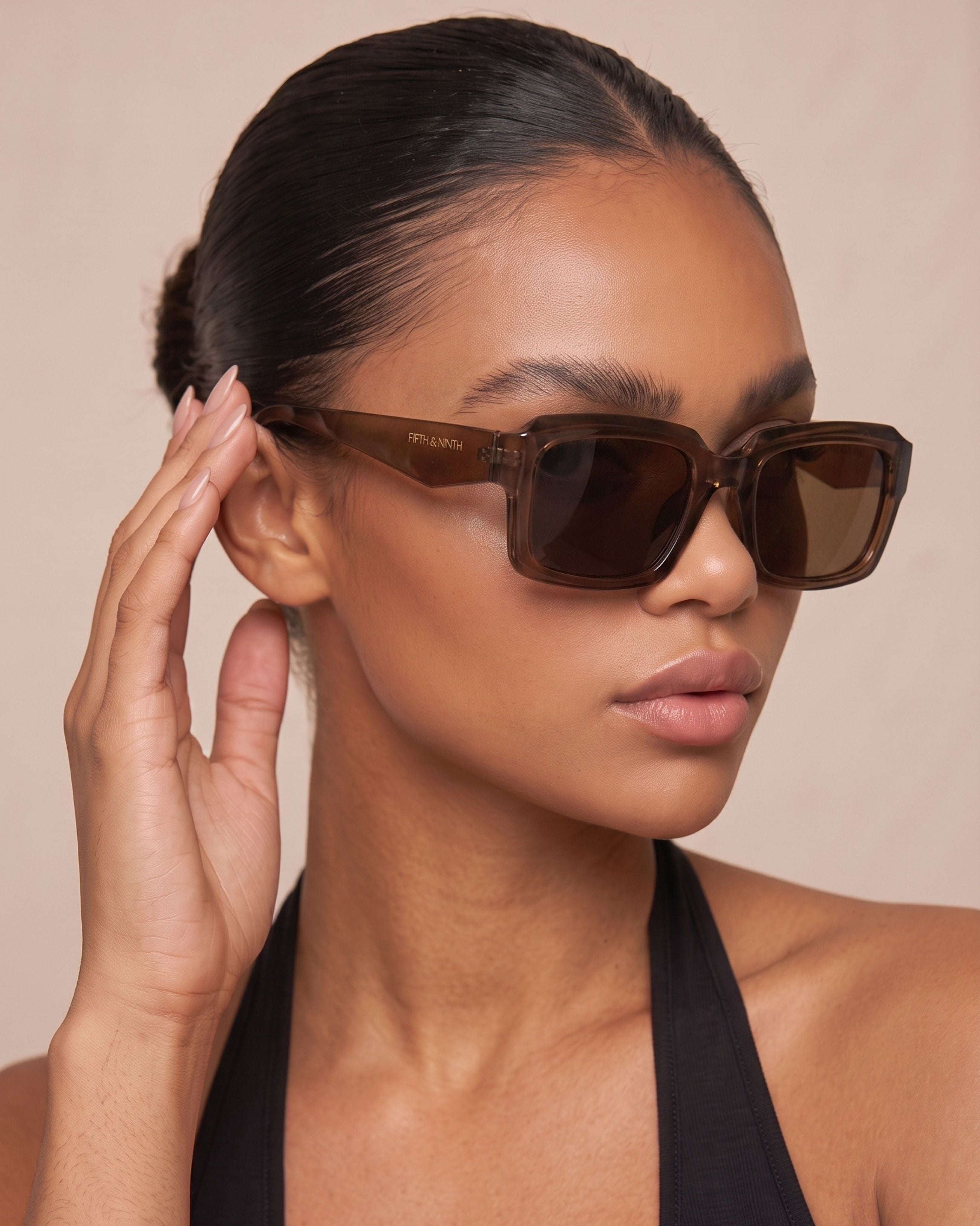Danni | Rectangle Polarized Sunglasses | Fifth & Ninth – Fifth and