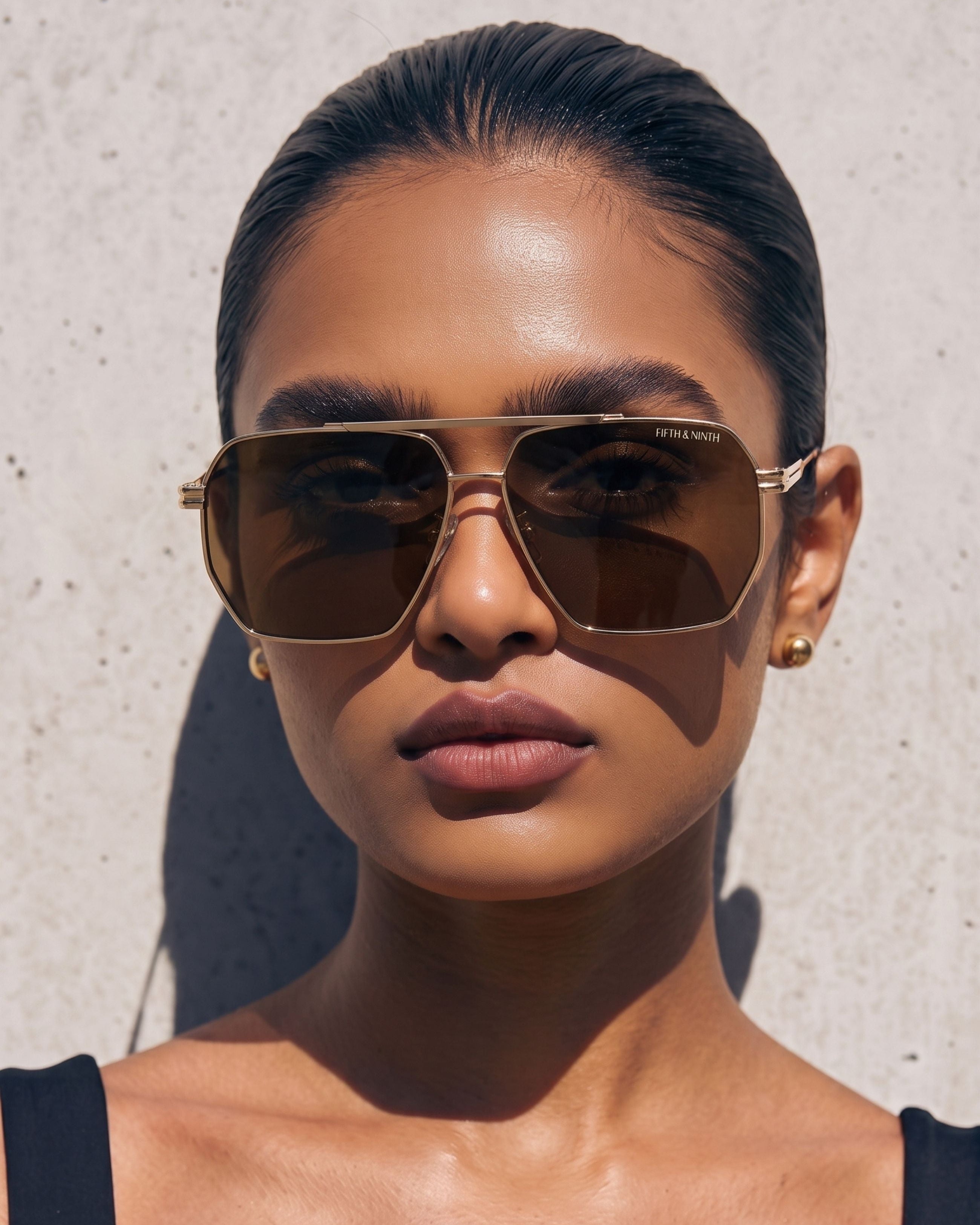 ナミネ　オルゴナイト　5点 Goldie | Geometric Aviator Polarized Sunglasses | Fifth & Ninth
