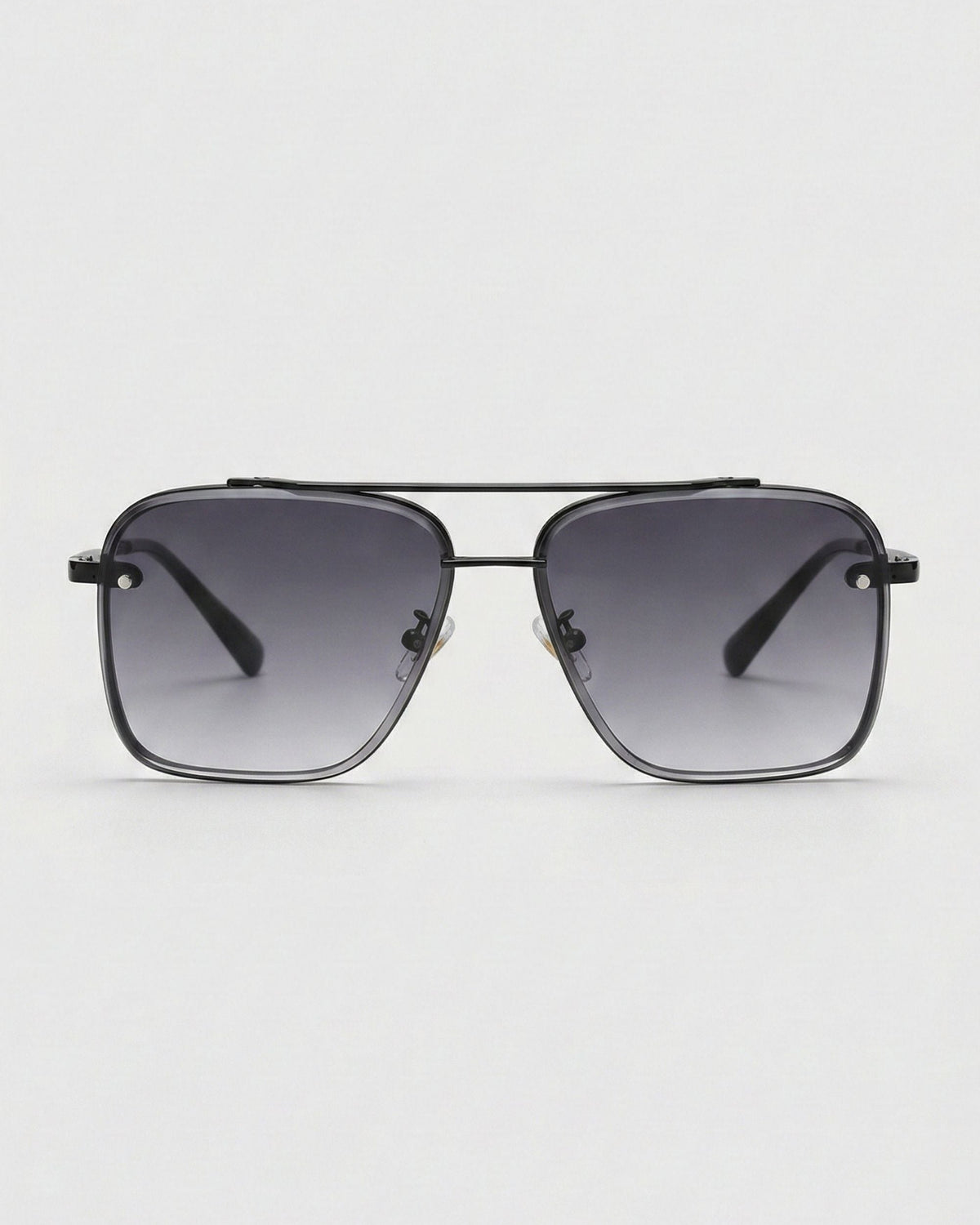 Oversized Metal Aviator Sunglasses with UV Protection, Adjustable Nose Pads 160MM Extra Wide Metal Aviator Sunglasses | Oversized  main image 2