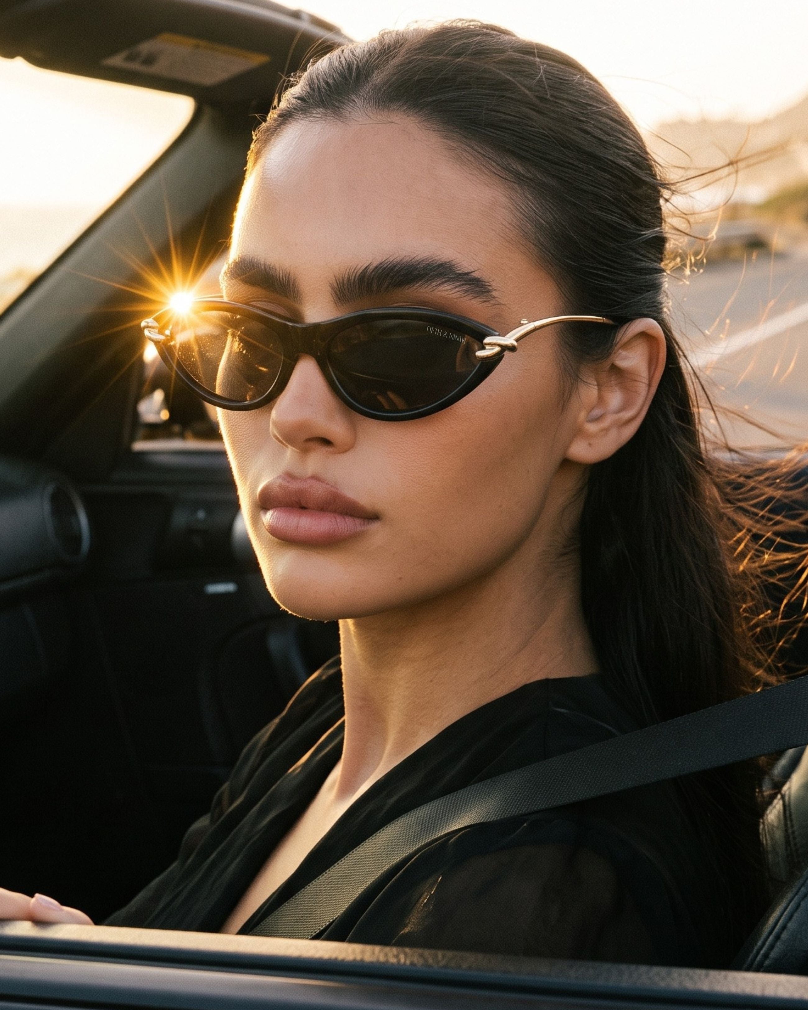 Saskia | Cat-Eye Polarized Sunglasses | Fifth & Ninth – Fifth and