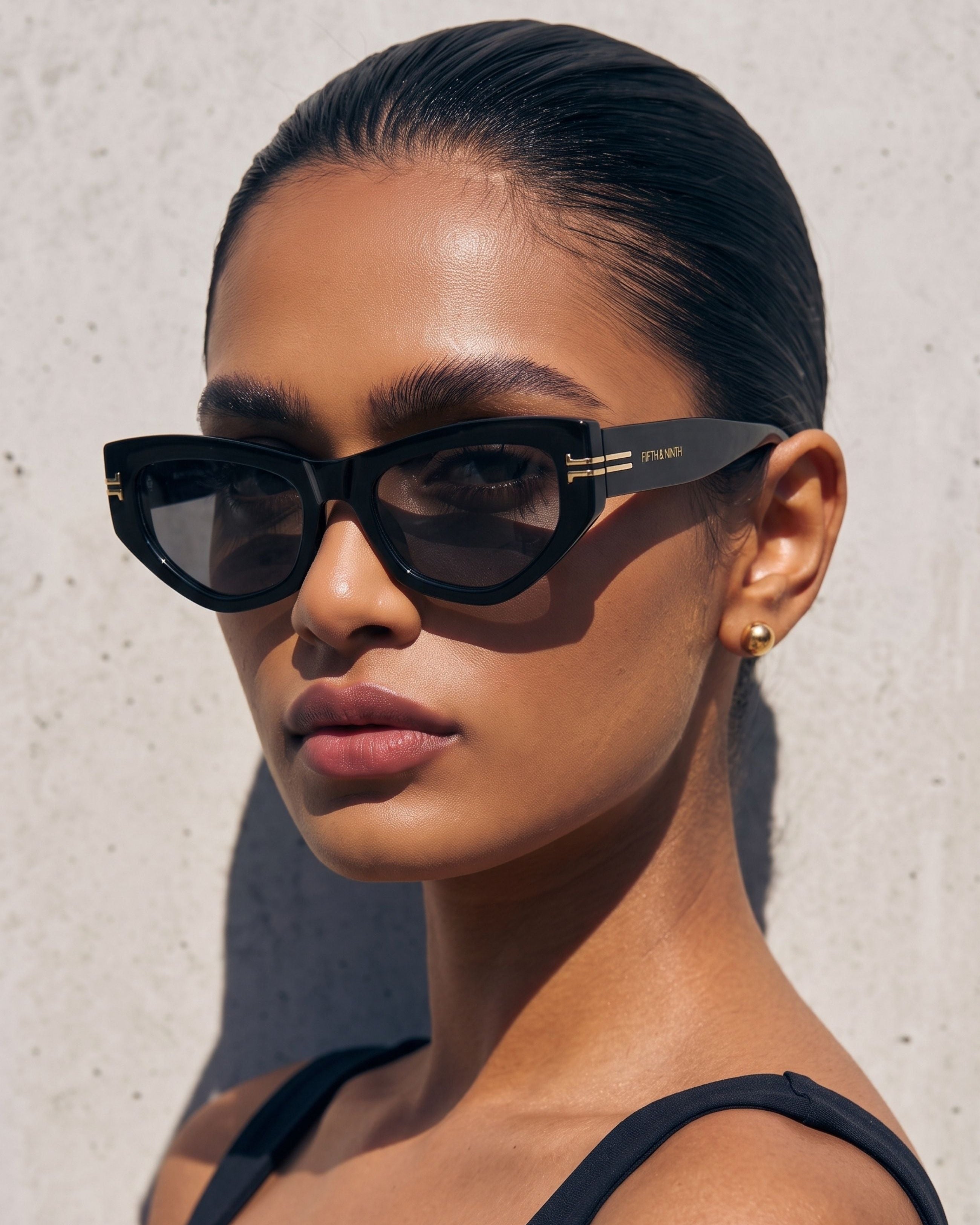 Wren | Geometric Polarized Sunglasses | Fifth & Ninth – Fifth and