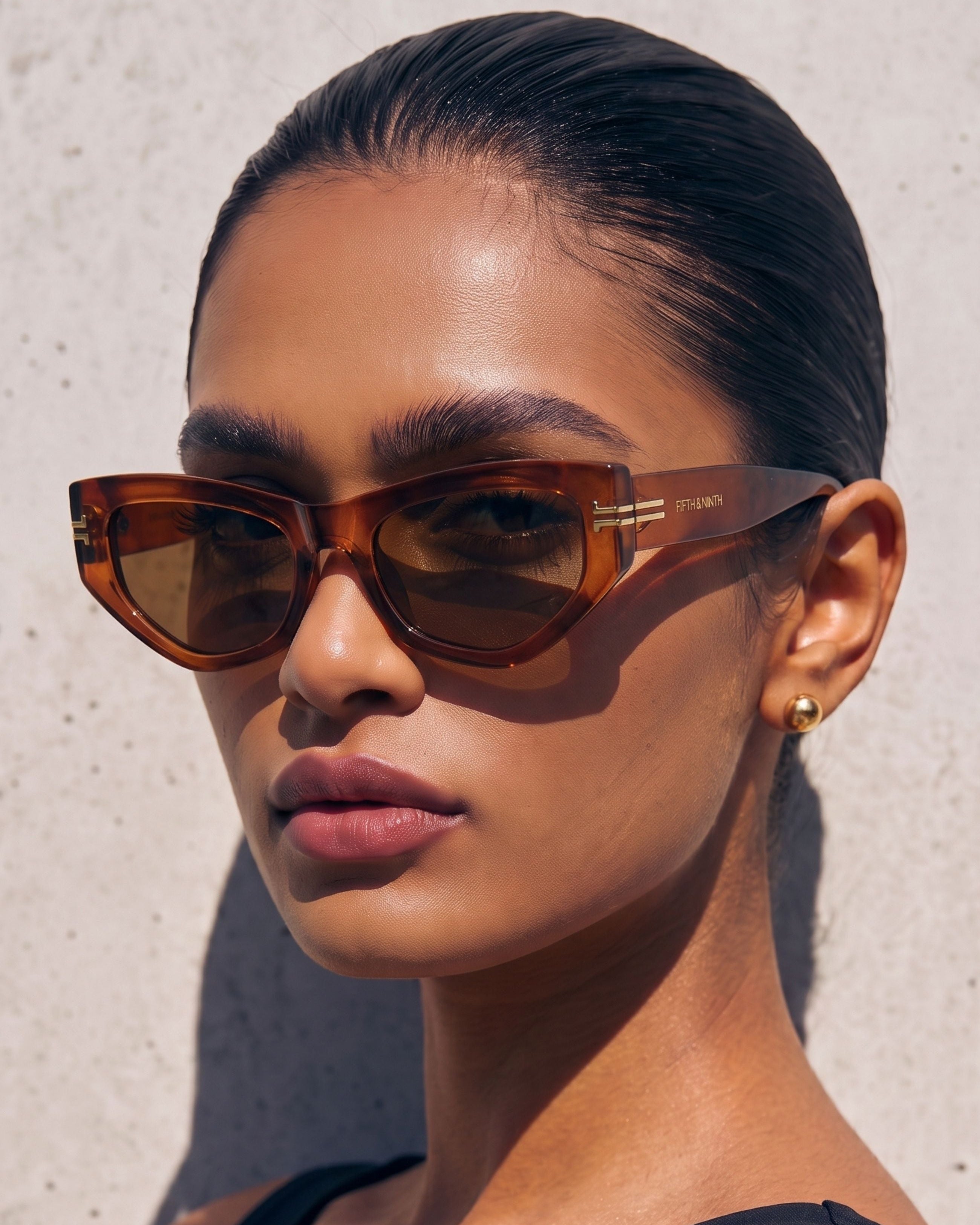 Wren | Geometric Polarized Sunglasses | Fifth & Ninth – Fifth and
