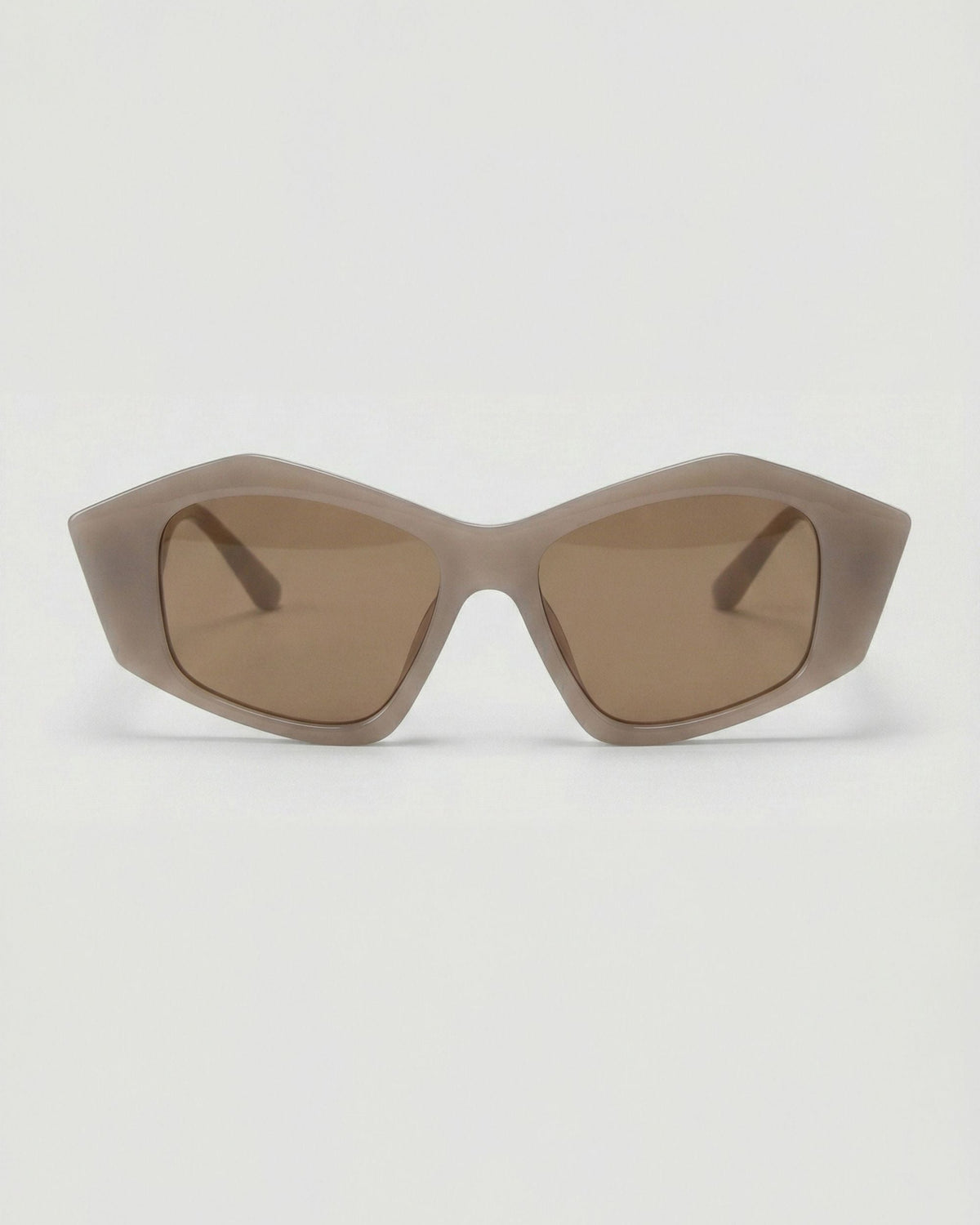 Zara Women Layered Frame Two Tone‎ Beige Tan Arsty Fashion Sun Glasses NWOT Zara - Brown Square Frame Eyeglasses | Anrri Eyewear main image 3