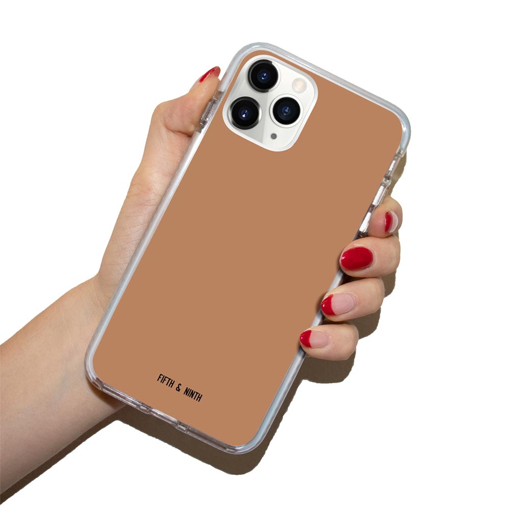 Terracotta warm brown iPhone case