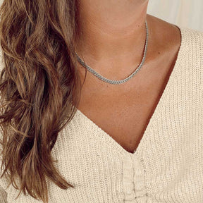 Curb chain necklace for women 3 ways to wear