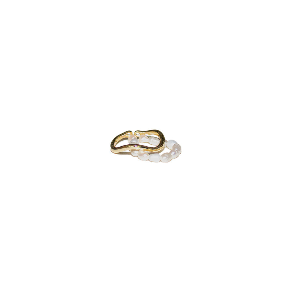 Claire Double Layer Pearl Ring