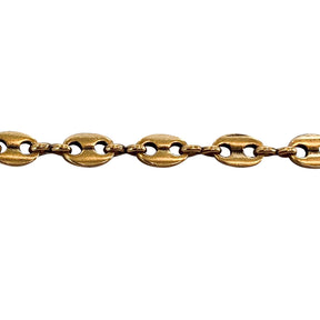 Rounded link chain bracelet