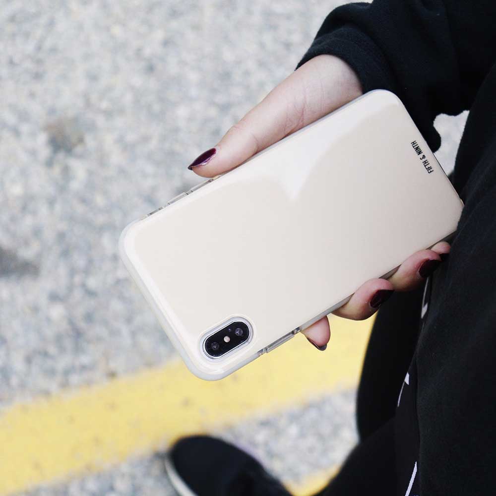 pale cream iphone case