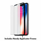 tempered glass screen protector with applicator frame