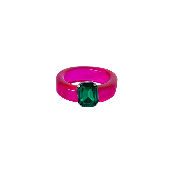 Hot Pink Rubellite Tourmaline Skyscraper Ring – Tayma Fine Jewellery