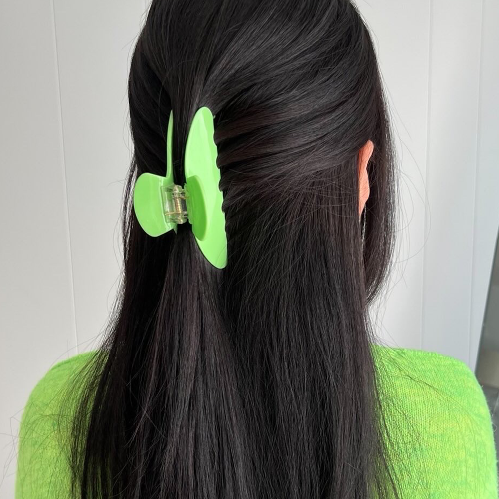 Emma Claw Hair Clip - Green