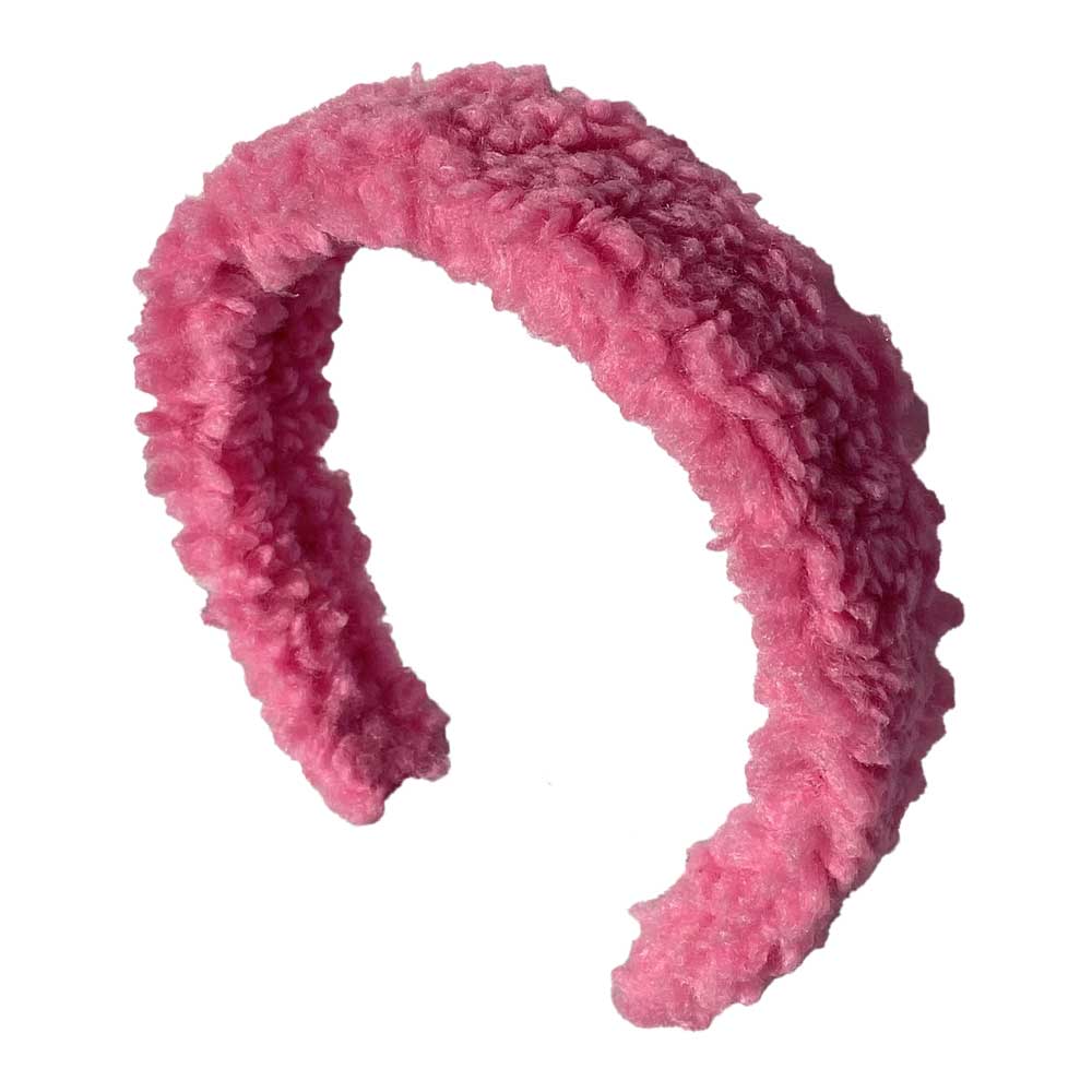 Isla Teddy Headband - Pink Teddy
