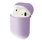 Lilac purple silicone airpod case cover