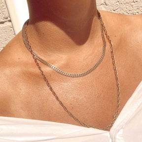Cute stacking rope chain necklaces