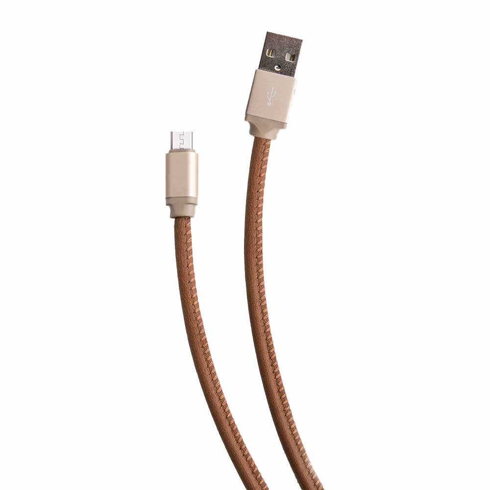 Tan Leather Android Cable